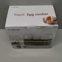 Evoloop Rapid Egg Cooker Electric 6 Eggs Capacity, Soft, Medium, Hard Boiled, Poacher, Omelet Maker Egg Poacher With Auto Shut-Off, BPA Free (Black)