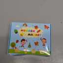 Worgree DIY Wooden Magnets, 36 pcs Wooden Art Craft Supplies Painting Kit for Kids Party Favors for Boys Girls Ages 4-8 8-12 Birthday Easter Crafts Gifts Toys Basket Goodie Bag Stuffers