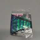 Neva Nude Ariel Green Flip Sequin Naughty Knix G String with Matching Weed Leaf Nipztix Pasties for Raves and Festivals, Small. Size 2-6