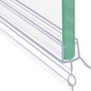 Frameless Shower Door Sweep Shower Door Bottom Seal for 3/8" Glass,36" Long, Glass Shower Door Seal Strip,Clear Vinyl