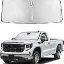 Autovir Windshield Sun Shade Fit for 2019-2025 2026 Gmc Sierra 1500-3500 | Sunshade, Front Car Window Shades Sun Visor, Blocks UV Rays & Heat, Car Accessories