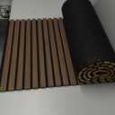 Pack Acoustic Wood Slat Panels - Soundproof Wall Paneling for Interior Decor. 94,5x23,6 inch roll