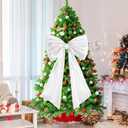 Large Bow Decor for Room, Large White Bow Birthday Party Backdrop, Wall and Door Decorations for Birthday, Wedding, Bridal Shower, Coquette Theme (White)