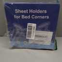Bed Sheet Holders for Corners 4Pcs Upgrade Bed Sheet Grippers,No More Loose Sheets or Wrinkles,Lock Sheet Holders, Heavy Duty Bed Sheet Clips, Fit All Mattress Easy Install