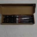 Sratte 6 Sets Halloween Blood Dripping Candle Decoration Led Flameless Candle with Candlestick Holder and Remote Battery Operate Vampire Tears Scary Creepy Decor for Indoor Home (Brown Holder)