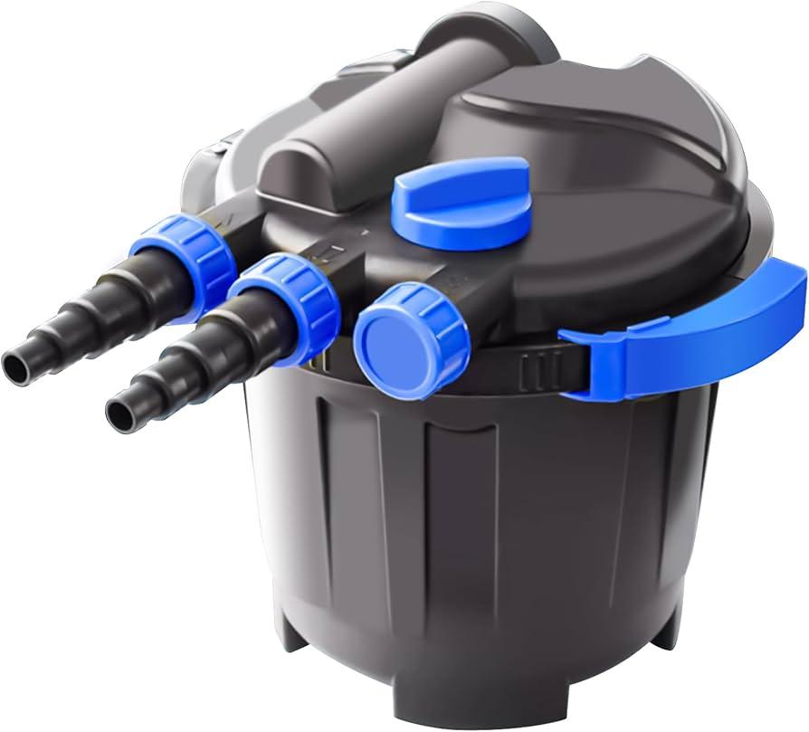 CANVUNTHY Pressure Filter for Garden, Pool Fishpond Pump Filter