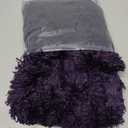 MIULEE Dark Purple Bathroom Rugs, Soft Small Absorbent Microfiber Bath Rugs Non Slip Quick Dry Fluffy Bath Mats for Bathroom Floor Tub Showers, Machine Washable, 16x24 Inch