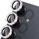 For Samsung Galaxy S26 Camera Lens Protector Bling, Anti-Scratch Glitter Diamond Individual Lens Cover, HD Clear Tempered Glass Lens Protector Fits