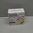 100 Pack Disposable Linen Feel Guest Towels Disposable Bathroom Napkins Cloth-Like Hand Tissue Paper for Bathroom Party Powder Room Hotel Fancy Restaurant (White)