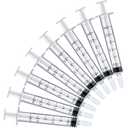 3ml Syringe Without Needle, Syringe for Liquid, Scientific Labs, Measurement, Disposable Individual Package, Pack of 30