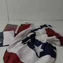 Xunny American Flag Bunting with red white and blue, US pleated Fan Flag for 4th of july, Memorial Day,Veteran's day (red white and blue 1.5x3-pack 3)