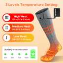 Heated Socks, APP Control Electric Heated Socks for Men Women, Rechargeable Battery Powered Warm Socks, Washable Thermal Socks Foot Warmer for Winter Hunting Skiing Hiking Camping