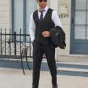 COOFANDY Men's Business Suit Vests Slim Fit Formal Dress Waistcoat Groomsman Vest For Wedding (S)