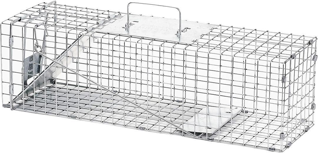 Havahart Medium 1-Door Humane Catch and Release Animal Trap for Rabbit, Skunk, Mink, and Squirrel - Professional Style Live Catch Trap - 1078SR - Humane Capture and Release