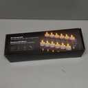 SoulBay Flameless Candles with Remote Control Timer & Charging Base, 12pcs USB Rechargeable Battery LED Tea Lights Candles Small Votive for Lantern Pool Mantle Weddings Emergency Christmas Decorative