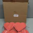 Tatuo 120 Pcs 6 Inch Valentines Day Foam Hearts Galentine's Day Large Heart Shapes Foam Heart Cutouts for Valentine DIY Crafting Favor Activity Teacher Supplies(Red)