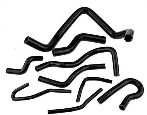 Direct Fit Silicone Radiator Hose Kit for 1992-2000 Del Sol D15 D16 SOHC EG EK - 9 Piece Complete Cooling System Replacement