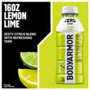 BODYARMOR ZERO Sugar Lemon Lime Electrolyte Drink, Natural Flavors, 16 Fl Oz Bottles (12 Pack), B Vitamins & Antioxidants Sugar Free Hydration