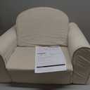 Tiny Land 2-in-1 Foldable Kids Couch with Pockets  Soft Thick Toddler Sofa, Lounger Couch, Convertible Kids Chair for Playroom, Bedroom or Living Room, Gift for Boys & Girls(Beige)