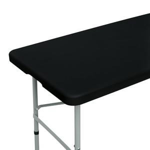 NEWISHER Fitted Rectangle Tablecloth 36 x 60 Inch Elastic Table Cloth Stretch Spandex Table Cover Black Washable Polyester Table Top Cap Cover for Dining Picnic Camping Indoor and Outdoor