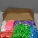ELECLAND 7 Pieces Party Wigs and 7 Pieces Wig Cap Set, Neon Curly Afro Wigs Colorful Cosplay Wig Daily Party Hairpieces for Bachelorette Neon Party Favors, Halloween and Decorations