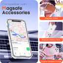 Compatible with iPhone 12 Pro Max Case & iPhone 13 Pro Max Case Magnetic Glitter iPhone 12&13 Pro Max Phone Cases 6.7" with Curly Wavy Design [Bling & Cute][Compatible with Mag-Safe],Pink