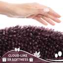 Yimobra Toilet Rugs U Shaped Washable, Extra Thick Soft Absorbent Chenille Contour Bathroom Rugs for Toilet 24x20 Inch, Quick Dry Non Slip Toilet Mat for Bath Floor, Purple Grey