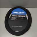 Skechers Steering Wheel Cover, Memory Foam Car Steering Wheel Cover, 14.5-15inch Anti-Slip Safety Comfortable Design, Universal Accessory for Diverse Cars, Truck, SUV (Black & Black)