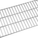 CAMPINGMOON Coal Bed Charcoal Fire Grate Grill Grates Replacement Stainless Steel for Barbecue Multifunction Outdoor Cooking T-173 (1pc, 12.2x6.7-inch)