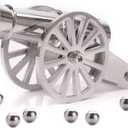 TIETHEKNOT Mini Napoleon Cannon Model Metal Replica Desktop Decorating and Collectibles