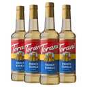 Torani Syrup, French Vanilla, 25.4 Ounces (Pack of 4) (EXP 02/24/28)