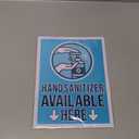 Store Safety Signs,"Hand Sanitizer Available Here" (9 x 12 in, 6 Pack)