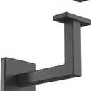 National Hardware N830-524 Reed Handrail Bracket 3-5/16 in Matte Black Surface Mount Stair Railing Hardware for Indoor Stairs Banister with Mounting Hardware and Instructions Included