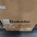 Babelio Baby Gate for Stairs, Kitchen & Doorways, No Bottom Bar| Easy Install| One-Handed Operation| Auto-Close| Hardware Mount Safety Dog Gate (Black, 34" H, 29.7-46.5" W)