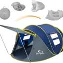 Pop Up Tents for Camping 4 Person Waterproof Pop Up Tent Easy Up Setup Camping 4 People 2 Big Doors Instant Family