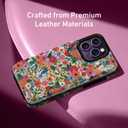 Goodon for iPhone 13 Pro Max Case Wallet - Flip Folio Leather Cover with Trendy Floral Design, 4 Card Slots & Kickstand Function, Protective Phone Case for Women and Girls - Flower Garden