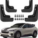 PSLER Mud Flaps Fit for Mustang MACH-E 2021 2022 2023 2024 2025 Set of 4PCS Mud Guard Kit Splash Guards Mudguards Mudflaps with Hardware Kits Accessory Front and Rear for MACH E 2021-2025 Accessories
