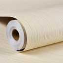 Haimin Grasscloth Wallpaper Textured 24in X 393in Fabric Contact Paper Textured Linen Wall Paper Peel and Stick Self-Adhesive Thick Vinyl Embossed Wallpaper (Yellow)