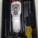 BESTBOMG Updated Professional Hair Clippers Cordless Hair Haircut Kit Rechargeable 2000mAh Hair Beard Trimmer Haircut Grooming Kit with 6 Guide Combs & for Men/Father/Husband/Boyfriend (White-y4-1)