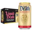Liquid Death Soda-Flavored Sparkling Water - Grave Fruit (Grapefruit Flavor), Less Sugar*, Huge Flavor, No Caffeine, No Artificial Sweeteners, 12 Fl Oz (Pack of 12), BB 

01/02/2027