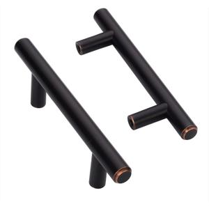 Amerdeco IH0001ORB76 10 Pack Oil Rubbed Bronze 3Inch(76mm) Hole Centers Kitchen Cabinet Pulls Hardware Modern Kitchen Solid Handles for Cabinets Cupboard Handles Drawer Pulls