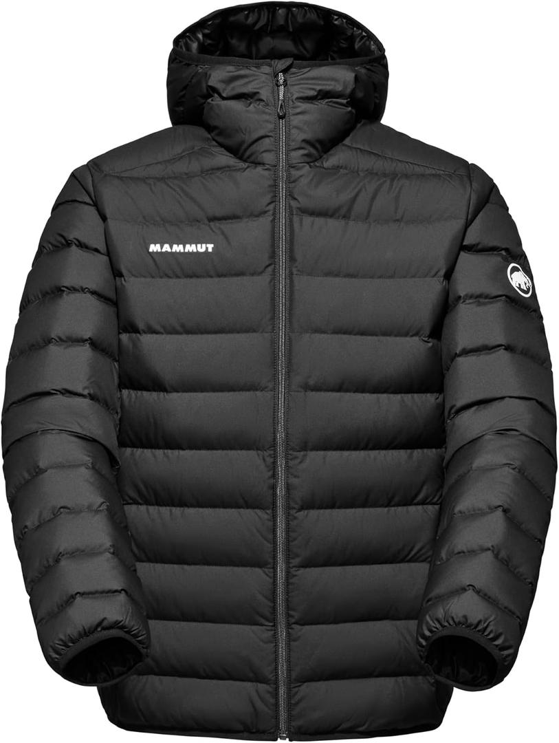 ammut Waymarker Insulated Hooded Jacket Men – 700 Fill Down Insulation, Waterproof, Eco-Friendly Jacket, Black, Medium