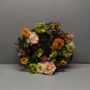 Nearly Natural 24" Peony Wreath, 24in, Mixed