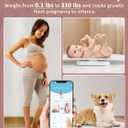 GROWNSY Smart Baby/Pet Scale,Digital Baby Weight Scale with App for Tracking Growth of Infant, Toddler,Puppy,and CatSupports Up to 330 lbs, with Hold Function, 27-inch Height Measurement,5 Units