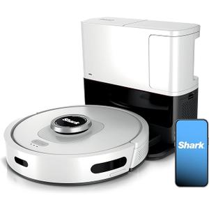 Shark AI Ultra Voice Control Robot Vacuum with Matrix Clean Navigation, Home Mapping, 60-Day Capacity, XL Self-Empty Base for Homes with Pets, Carpet & Hard Floors, Cool Grey