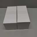 2 x White Ceramic Vase 8" H - Small Flower Vase for Pampas Grass, Office Desk Decor, Minimalist Home Decor for Bedroom, Kitchen Shelf, Restaurant Table Centerpiece