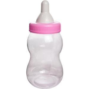 13" Jumbo Fillable Baby Shower Bank Plastic Decoration Centerpiece (Pink, 13")