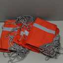 BeeGreen 20 Pieces Red Drawstring Backpacks Bags Bulk, String Bags Reflective Cinch Sack, DIY Blank Drawstring Bags for Women and Men