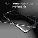 Mirror Black License Plate Frame - Titanium/Gunmetal Stainless Steel, 2-Hole Sleek Style, Premium Metal Durability, Easy Install, 2-Pack Gift Box - Polished Gloss Finish