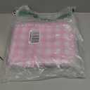 Pink Gingham Ruffle Makeup Bag Large Travel Cute Checkered Cosmetic Toiletry Bag with Zipper for Women Girls, Toiletry Pouch Make up Organizer Gift